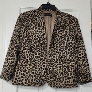 Leopard Print Blazer
